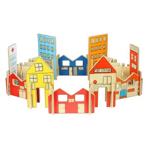 Happy Architect Town – wooden construction toys