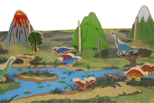 The Happy Architect Dinosaurs - full set with play mat