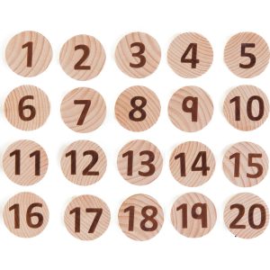Tactile numbers – educational wooden toys for toddlers